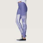 Leggings Fleur carré violette (Gauche)