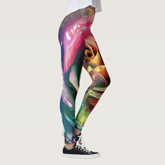 Leggings Fleur céleste : Rose Alien (Droite)