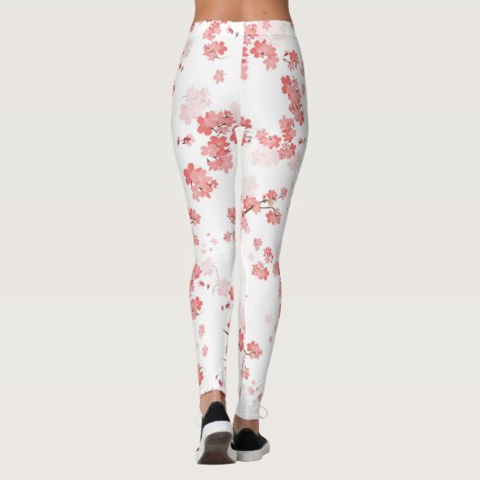 Leggings Fleur cerise 2 (Dos)