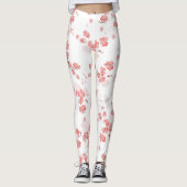 Leggings Fleur cerise 2 (Devant)