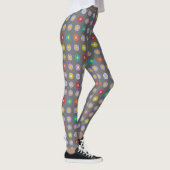 Leggings Fleur colorée rétro (Droite)