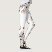Leggings Fleur d'anémone peinte à l'aquarelle (Droite)