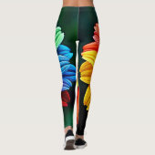 Leggings Fleur d'art à pétale arc-en-ciel (Dos)