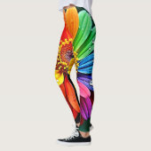 Leggings Fleur d'art à pétale arc-en-ciel (Gauche)