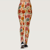 Leggings Fleur d'automne Cottagecore (Dos)