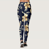 Leggings Fleur de bleu or Nature Pattern (Dos)