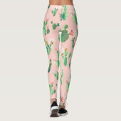 Leggings fleur de cactus rose (Dos)