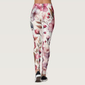 Leggings Fleur de cerise (Dos)