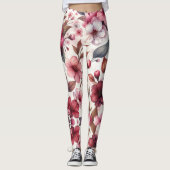 Leggings Fleur de cerise (Devant)