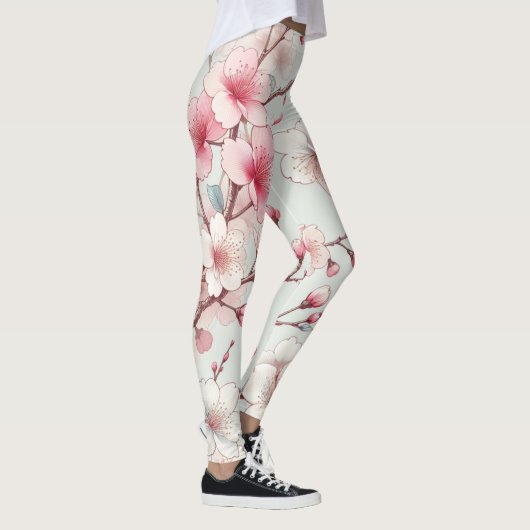 Leggings Fleur de cerise (Droite)