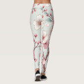Leggings Fleur de cerise (Dos)