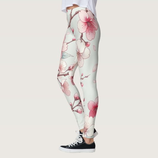 Leggings Fleur de cerise (Gauche)