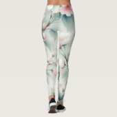 Leggings Fleur de cerise (Dos)
