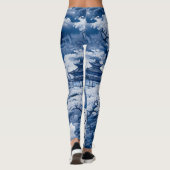 Leggings Fleur de cerisier Lune (Dos)