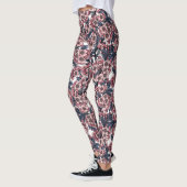 Leggings Fleur de cerisier rose et bleu (Gauche)