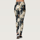 Leggings Fleur de Champagne Floral Nouvel An Mariage (Dos)