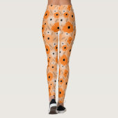 Leggings Fleur de doodle scandinave personnalisable (Dos)