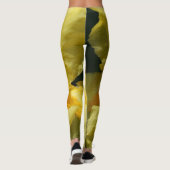Leggings Fleur de fer jaune près (Dos)