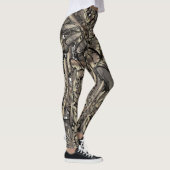 Leggings Fleur de flamme d'or (Droite)