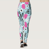 Leggings Fleur de fraise : Berry Rose Sans Seamless. (Dos)