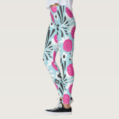 Leggings Fleur de fraise : Berry Rose Sans Seamless. (Gauche)