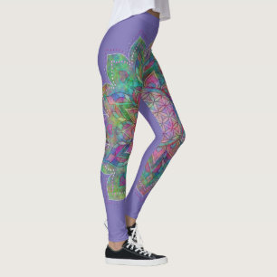 Leggings Fleur de la vie - Indien Mandala 7c