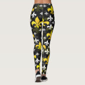 Leggings Fleur De Lis Blanc Jaune (Dos)