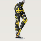 Leggings Fleur De Lis Blanc Jaune (Droite)