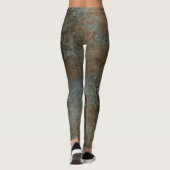 Leggings Fleur De Lis in a Rusty Background (Dos)