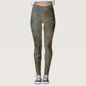 Leggings Fleur De Lis in a Rusty Background (Devant)