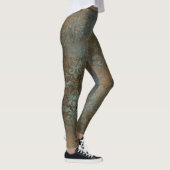 Leggings Fleur De Lis in a Rusty Background (Droite)