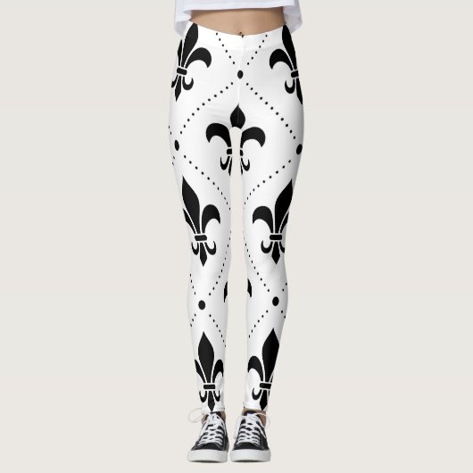 Leggings Fleur De Lis Motif (Devant)
