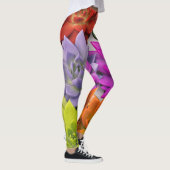 Leggings Fleur de lotus multicolore vive (Droite)