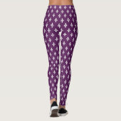 Leggings Fleur de Lys victorienne violette (Dos)