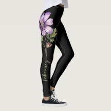 Fleur de naissance de février, Violet violet sur n