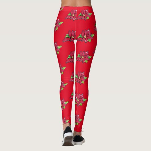 Leggings Fleur de Noël (Dos)