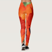 Leggings Fleur de pavot orientale (Dos)