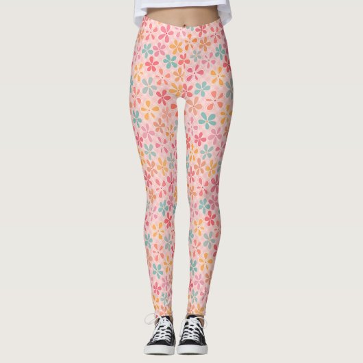 Leggings fleur de preppy (Devant)