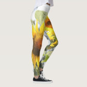 Leggings Fleur de soleil brillante (Droite)