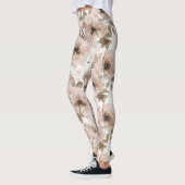 Leggings Fleur de Sud-Ouest Brun Rose (Gauche)