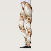 Leggings Fleur de Sud-Ouest Crème Marron Occidental (Gauche)