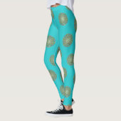 Leggings FLEUR DE VIE - Conception de Géométrie Sacrée 1 (Gauche)