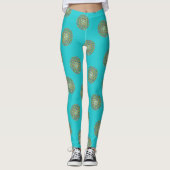 Leggings FLEUR DE VIE - Conception de Géométrie Sacrée 1 (Devant)