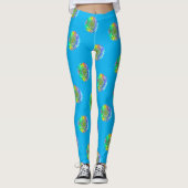 Leggings Fleur De Vie - Fleur Géométrique 5 (Devant)