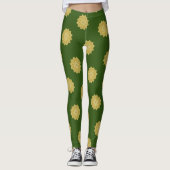 Leggings Fleur De Vie - Indien Mandala 4 (Devant)