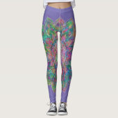 Leggings Fleur de Vie - Mandala Indien 7c (Devant)