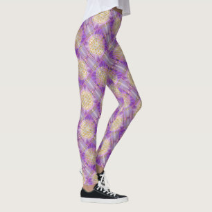 Leggings FLEUR DE VIE - Yantra motif sans fin