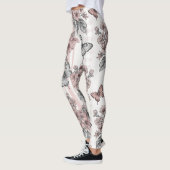 Leggings Fleur d'élégant papillon (1) (Gauche)