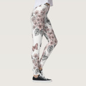 Leggings Fleur d'élégant papillon (1) (Droite)