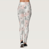 Leggings Fleur d'Élégant Papillon (3) (Dos)